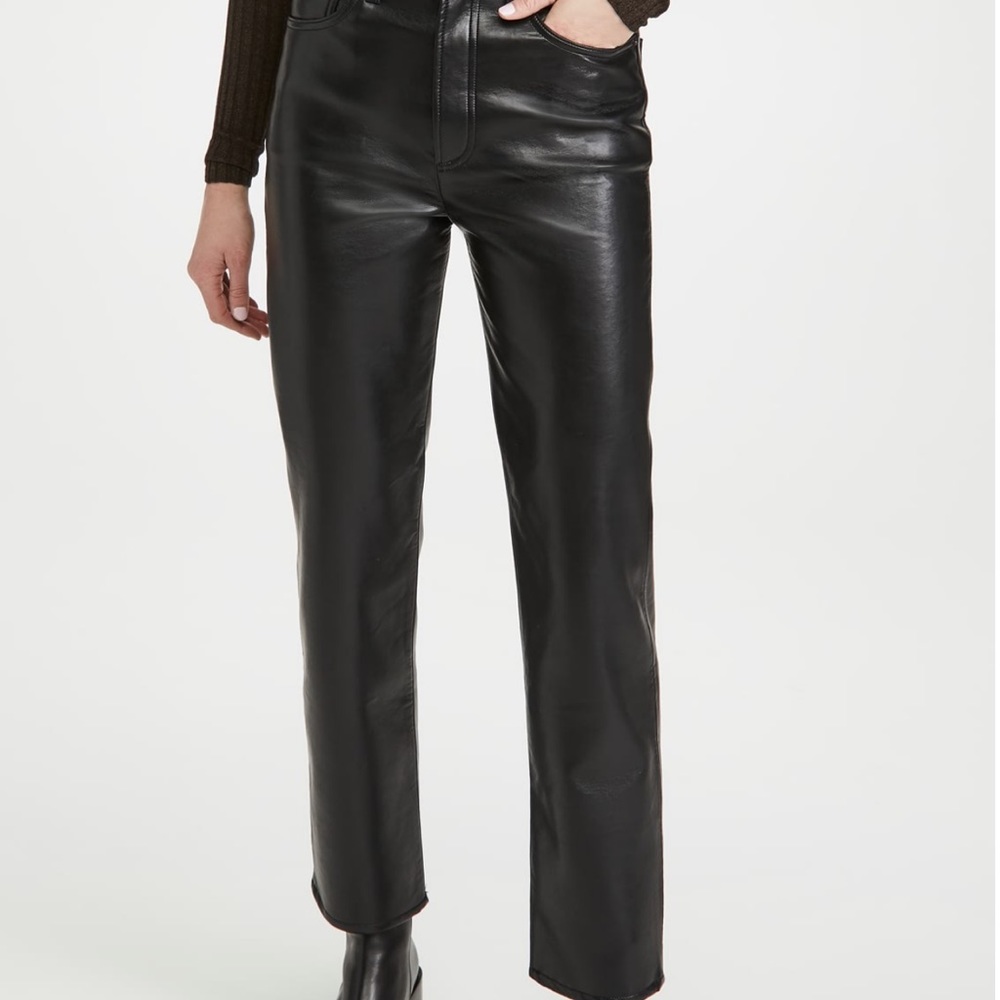 AGOLDE Recycled Leather Fitted '90s Pants